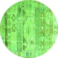 thumbnail image 1 of Ahgly Company Machine Washable Indoor Round Persian Green Traditional Area Rugs, 7' Round, 1 of 1