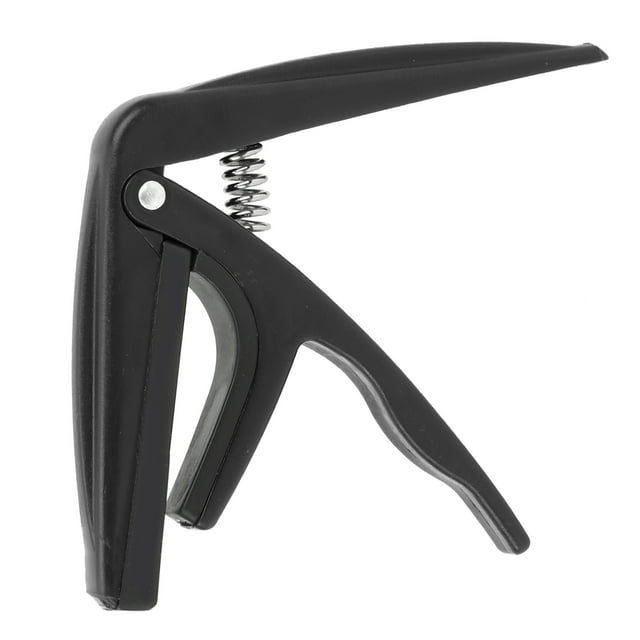 Capo Ukulélé en Plastique pour Réglage Rapide, Léger et Résistant à l'Usure, Conception à Clipser pour un Réglage Facile, avec Ressort et Coussin en Silicone