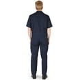 thumbnail image 2 of Natural Workwear Adult Big & Tall Unisex Short Sleeve Coverall Navy 4X-LargeTall - Runs 1 Size Small, 2 of 3
