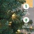 thumbnail image 6 of Bringstar 5FT Prelit Artificial Christmas Tree with 200 Warm White Lights, Green PVC Xmas Tree with 551 Tips, Metal Stand, 6 of 12