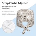 thumbnail image 4 of Kdxio Puppy Pattern Turban Hat for Women Men Comfortable Adjustable Cleaning Working Cap with Sweatband, 4 of 8