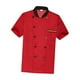 thumbnail image 5 of Chaqueta para mujer, abrigo cómodo de manga corta, para cafetería, restaurante, catering , Rojo, M Fernando Chaquetas de cocinero, 5 of 8