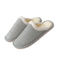 thumbnail image 3 of Vedolay Slippers for Men 2023 Winter Indoor Outdoor Slippers Plush House Shoes Black,42-43, 3 of 3