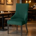 thumbnail image 4 of SUYOLL Elastic Stretch Velvet Dining Chair Slipcover Removable Washable Wingback Chair Protector Cover For Kitchen Dining Room Home Decor, 4 of 5