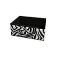 thumbnail image 2 of Zebra Black and White Rolling Six Drawer Tower Organizer, 2 of 5