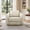 Oatmeal in Fabric, variant on ReNest Mid Century Modern 360° Swivel Accent Chair, Performance Boucle Fabric, 28" Height, 350 lbs Capacity, Living Room Bedroom Reading Chair, Pearl