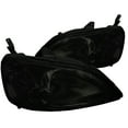 thumbnail image 1 of Spec-D Tuning Headlights Smoke Lens for 2001-2003 Honda Civic 2/4D Head Light Assembly Left + Right Pair, 1 of 7