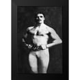 thumbnail image 2 of Vintage Muscle Men 13x18 Black Modern Framed Museum Art Print Titled - Bodybuilder in Tights, 2 of 5