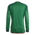 thumbnail image 2 of adidas Mexico Men's Home Long Sleeve Jersey 2022 (as1, Alpha, 3X_l, Regular, Regular, XXX Large), Vivid Green / Collegiate Green, 2 of 2