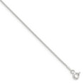 thumbnail image 4 of Sterling Silver 1.0mm Round Spiga Chain Necklace Size 16, 4 of 5
