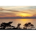 thumbnail image 2 of Paulson, Don 32x23 Black Ornate Wood Framed with Double Matting Museum Art Print Titled - USA, California, La Jolla Sunset on ocean, 2 of 4