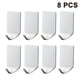 thumbnail image 1 of Paquete de 8 ganchos adhesivos, ganchos de pared, perchas para colgar en la puerta del armario, ganchos para colgar toallas de acero inoxidable para colgar en la cocina, el baño y el hogar Xemadio 2035021-1, 1 of 9