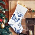 thumbnail image 5 of UrbanMingle Blue Butterflies 1 PC Christmas Stocking Large Stockings for Family, 5 of 5