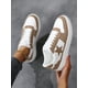 thumbnail image 3 of Sneakers Women's Sports Shoes Brown Casual Shoes Flat Skateboarding Shoes, 3 of 5