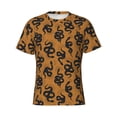 thumbnail image 4 of Vsdgher Snake Print Men's Dry Fit Mesh Athletic Shirts Moisture Wicking Tennis T-Shirt Tops, 4 of 9