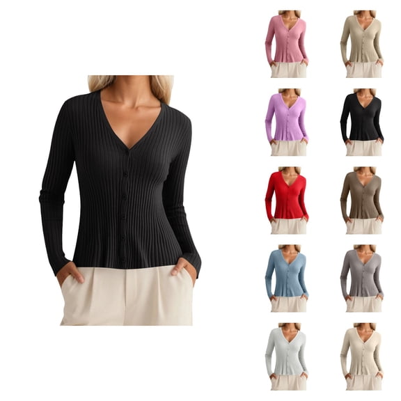 Long Sleeve Knit Cardigan Sweater Stylish And Versatile Outerwear For Casual And Formal Occasions Cardigan Sweaters for Women