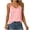 Pink, variant on Mnuaqn Silk Camisole Tops for Women 2026 V Neck Satin Tank Top Spaghetti Strap Cross Back Sleeveless Summer Blouses (Dark Green,M)