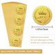 thumbnail image 2 of 100 sellos de certificado autoadhesivos con relieve dorado para sobres y diplomas., 2 of 8