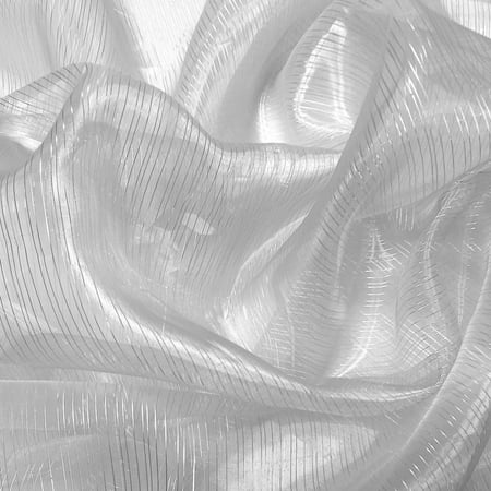 - Striped Crystal Organza Printed Lines Fabric Sparkle Shiny Crafts Decorations 118