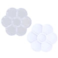 thumbnail image 4 of Paleta De 7 Agujeros De Plástico Grueso Lavable En Forma De Ciruela, Paleta En Caja De Acuarela Para Proyectos De Manualidades De Pintura De Estudio, 4 of 7