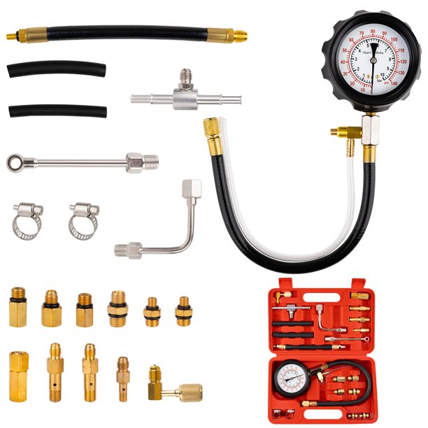 Kit de medidor de presión de combustible jiouxip 0-10 bar para automóviles de gasolina
