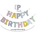 thumbnail image 4 of Naiovety Tarjeta de papel, 0 Uds., cartel de feliz cumpleaños, cartel de cumpleaños para fiesta de cumpleaños feliz Kits de decoración para fiestas Macarrón grande tipo 2 16.4 pies, 4 of 6