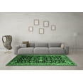 thumbnail image 3 of Ahgly Company Indoor Round Oriental Emerald Green Industrial Area Rugs, 8' Round, 3 of 4