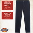 thumbnail image 4 of Dickies Womens Mid-Rise, Skinny Twill Pant, Runs Small, 4 of 7