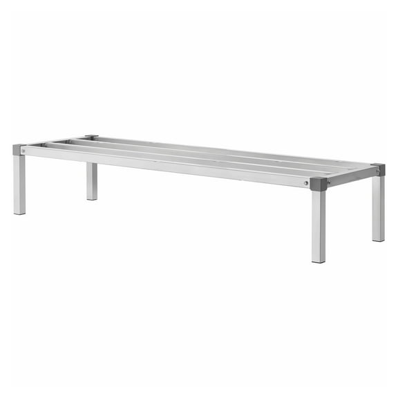 Aluminum Dunnage Rack - 60x20x12in Storage Rack - 1000lbs Capacity - Adjustable Heavy Duty Rack for Warehouse, Garage, Kitchen