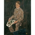 thumbnail image 2 of Egon Schiele 12x14 Gold Ornate Wood Frame and Double Matted Museum Art Print Titled - Portrait Dr. Franz Martin Haberditzl (1917), 2 of 4