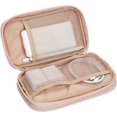thumbnail image 4 of Travel Cord Organizer Case, Double Layers Tech Electronic Bag, Essentials for Charger, Cable, Phone, Flash drive, Medium, Pink, 4 of 4