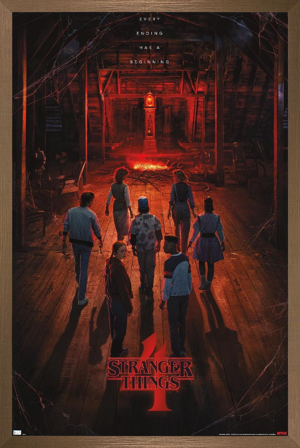 Netflix Stranger Things: Season 4 - Creel House Teaser One Sheet Wall Poster with Push Pins