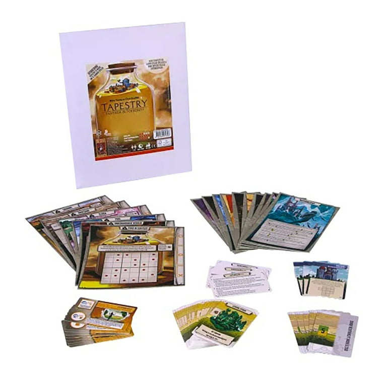 Stonemaier Games: Tapestry: Fantasies & Futures Expansion | Add to Tapestry (Base Game) | New Civs, Cards, and Cities Inspired by Fantasy and Science Fiction | 1-5 Players, 120 Mins, Ages 14+ Stonemaier Games: Tapestry: Fantasies & Futures Expansion | Add to Tapestry (Base Game) | New Civs, Cards, and Cities Inspired by Fantasy and Science Fiction | 1-5 Players, 120 Mins, Ages 14+