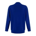 thumbnail image 5 of Womens Long Sleeve V Neck Sweaters 2025 Fall Casual Classic Soft Loose Fit Basic Pullover Jumper Top Winter Old Money Clothes Navy S, 5 of 5