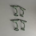 thumbnail image 4 of Zeckos Green Cast Iron Whale Tail Nautical Wall Décor Hooks Set of 4, 4 of 7