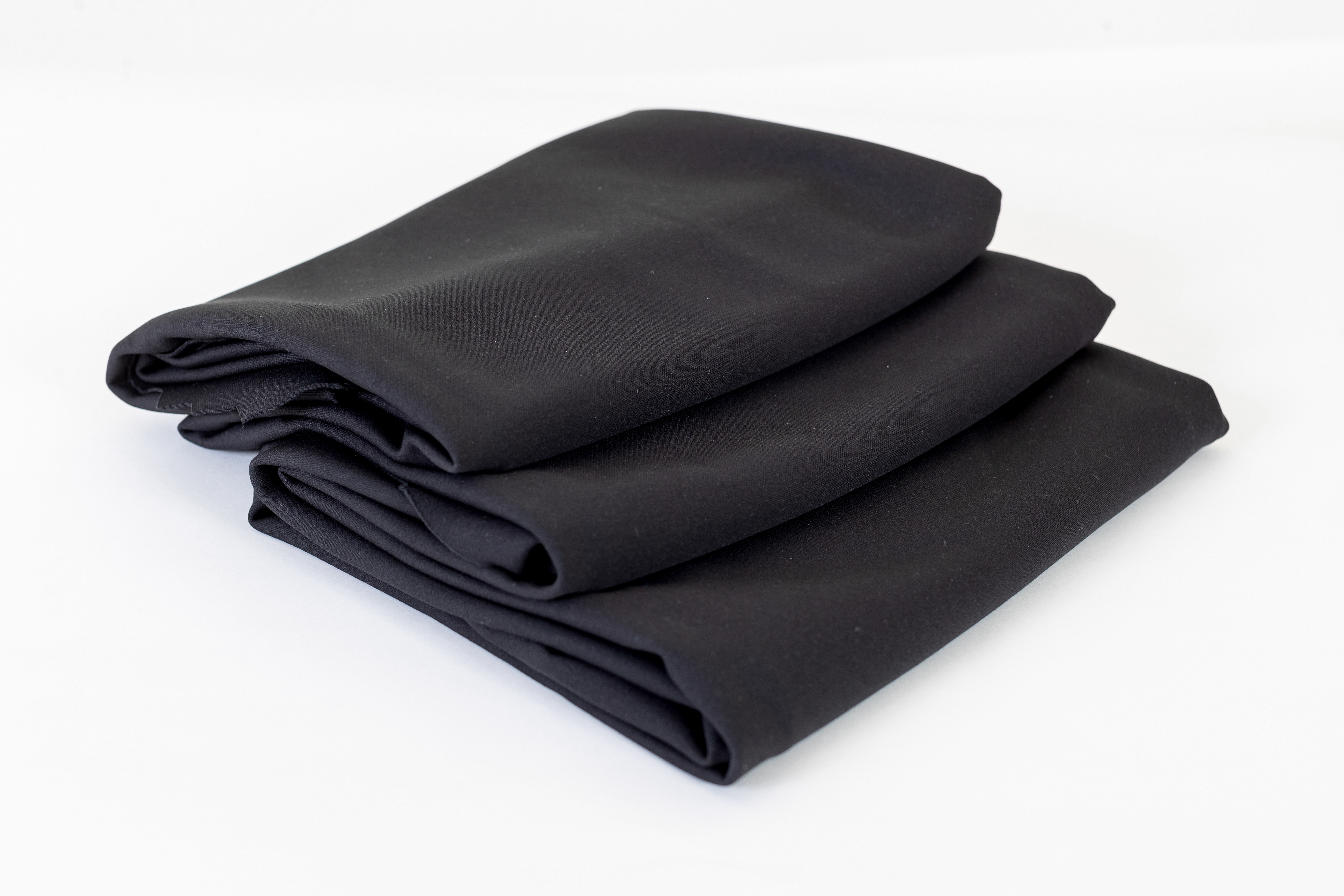 Romex Textiles Techno Scuba - Polyester/Spandex Knit Fabric For Dresswear & Arts and Crafts (3 Yards) - Black