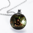 thumbnail image 2 of Saint Patrick's Day Elegant Glass Circular Pendant Necklace - Stunning Jewelry for Every Occasion, 2 of 5
