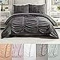 thumbnail image 3 of Modern Heirloom Emily Texture (Dark Gray) 3-Piece Comforter Set - Full/Queen, 3 of 4