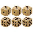 thumbnail image 1 of 6 dados artesanales de latón, dados sencillos para juegos, dados pequeños de latón macizo para manualidades., 1 of 8