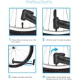 thumbnail image 6 of Aduro Sport Bicycle High Pressure Frame Pump Easily Mounts to Most Bikes Fast Inflating Technology Works with Presta and Schrader valves, 6 of 7