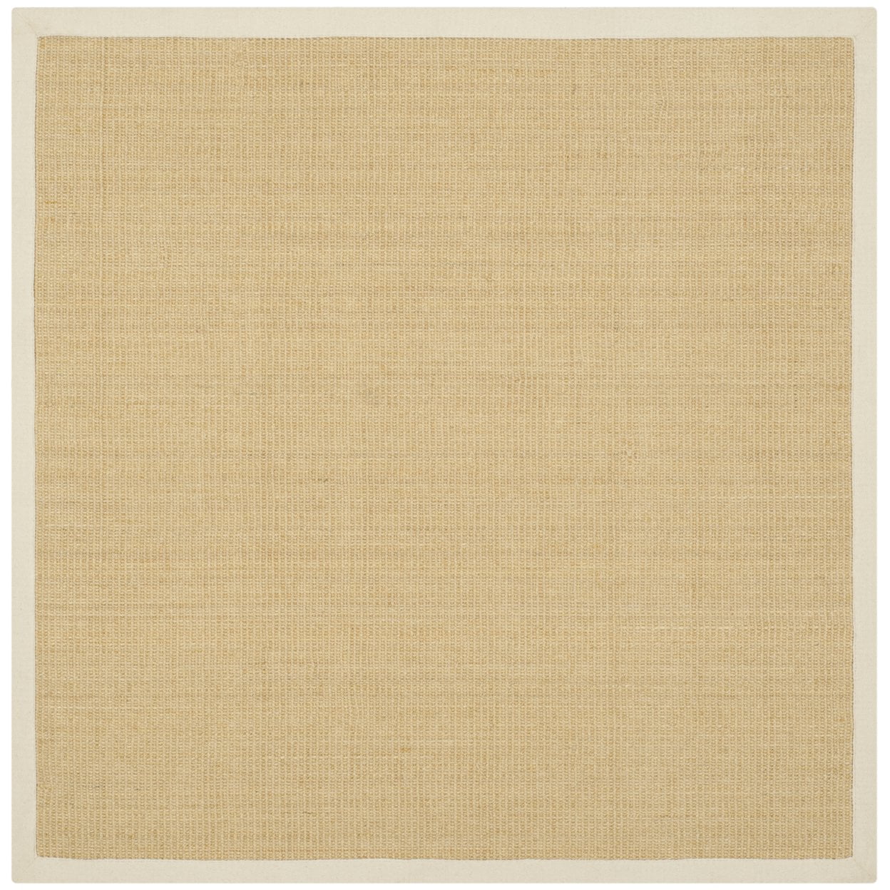 SAFAVIEH Natural Fiber Forrester Border Sisal Area Rug, Maize/Wheat, 8' x 10'