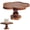 F, variant on JoyMart the Scallop Wood Cake Stand，Light Retro Lace Wooden High Footed Cake Storage Tray