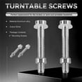 thumbnail image 4 of 4Pcs M2.5x18.5mm Turntable Phonograph Screws,Hardware Replacement Headshells Cartridge Stylus Mounti, 4 of 5