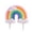 C-8cm, variant on Gytml Rainbow Cake Toppers, Handmade Clay Cloud Cake Decorations, Colorful Cupcake Picks For Birthday, Baby Shower, Kids Party & Celebration(B-8Cm)