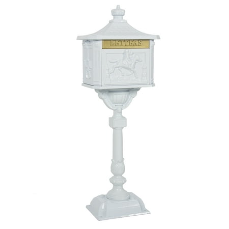 Best Choice Products Heavy Duty Cast Aluminum Vintage Mailbox w/ Keys, Locking Door, Mail Flap - (Best Mail Order Cheese)