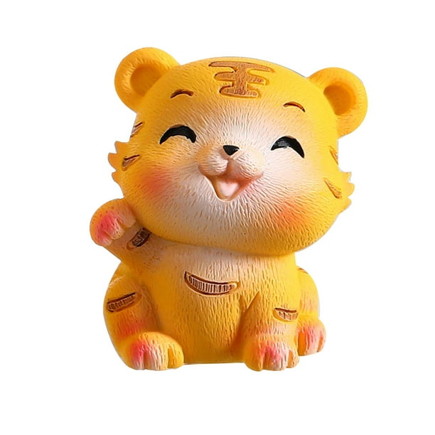 CHAOMA Resin Lucky Fortune Tiger Animal Figurine Chinese Zodiac New