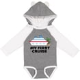 thumbnail image 3 of Inktastic My First Cruise with Cruise Ship and Palm Trees Boys or Girls Long Sleeve Baby Bodysuit, 3 of 5