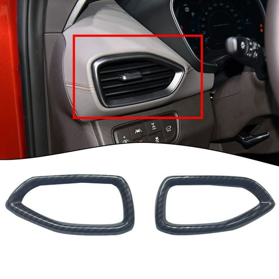 Carbon Fiber L&R Air Outlet Vent Cover Trim for Hyundai Santa Fe 2019-2023