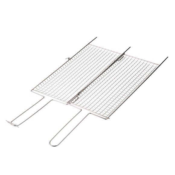Tramontina Churrasco BBQ 18-in x 7-in Stainless Steel Flat Wire Grill Basket