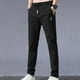 thumbnail image 1 of Pantalones largos de moda para hombre, de verano, informales, lisos, clásicos, largos, de seda helada, 1 of 3